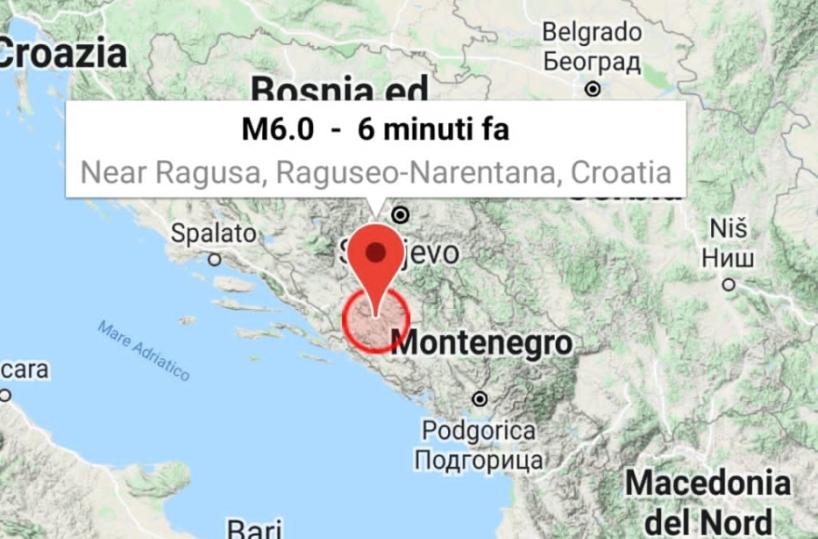 Terremoto in Italia: scossa avvertita anche in Puglia e Basilicata