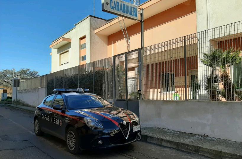 cOPERTINO, LA CASERMA DEI CARABINIERI