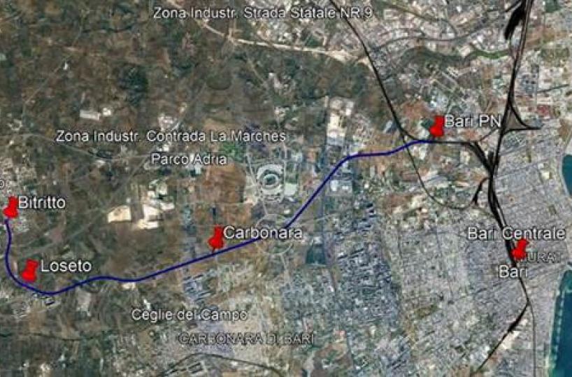 Treni, via ai lavori per l'adeguamento della linea Bari-Bitritto, in 20 minuti al centro della città