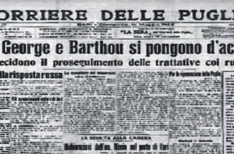 Un guasto elettrico bloccò il giornale
