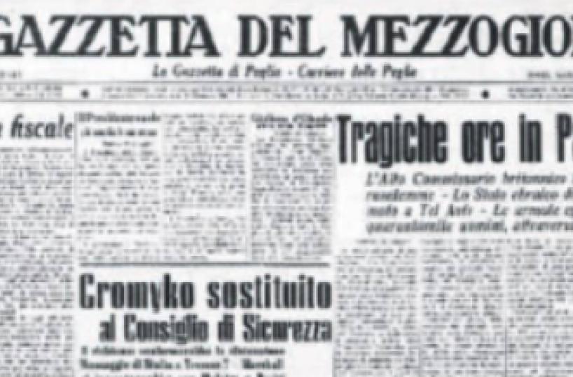 Nasce Israele ed è subito conflitto
