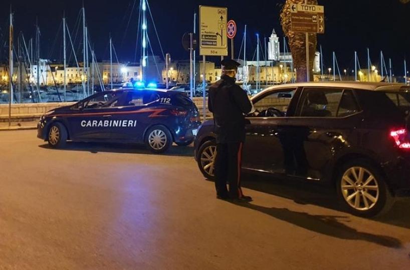 Bisceglie e Trani, controlli e sanzioni dei Carabinieri alla movida