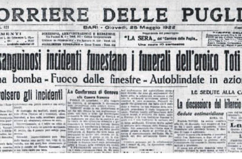 L’Italia si «infiamma» il saluto all’eroe Toti tra proiettili e bombe