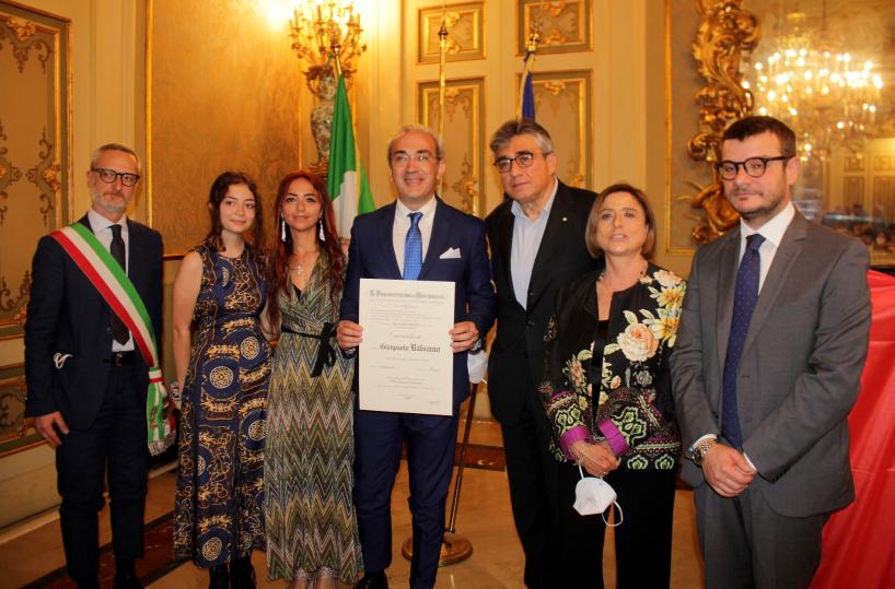 Bari, 17 medaglie d’onore e onorificenze: premiato il giornalista della Gazzetta Balsamo
