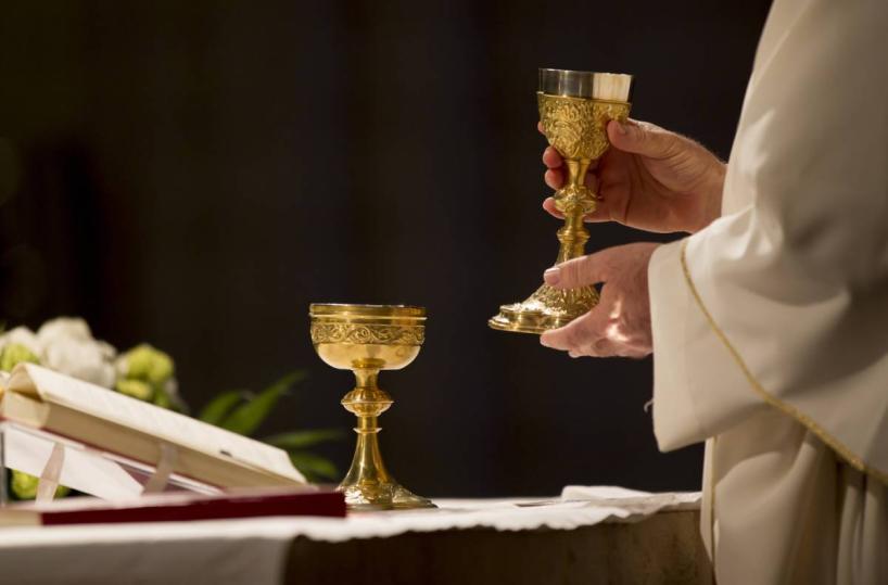 Calice vino per le messe