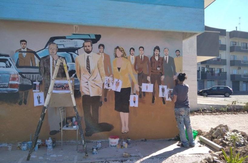 A Mola un murales in ricordo delle stragi di Capaci e via D’Amelio