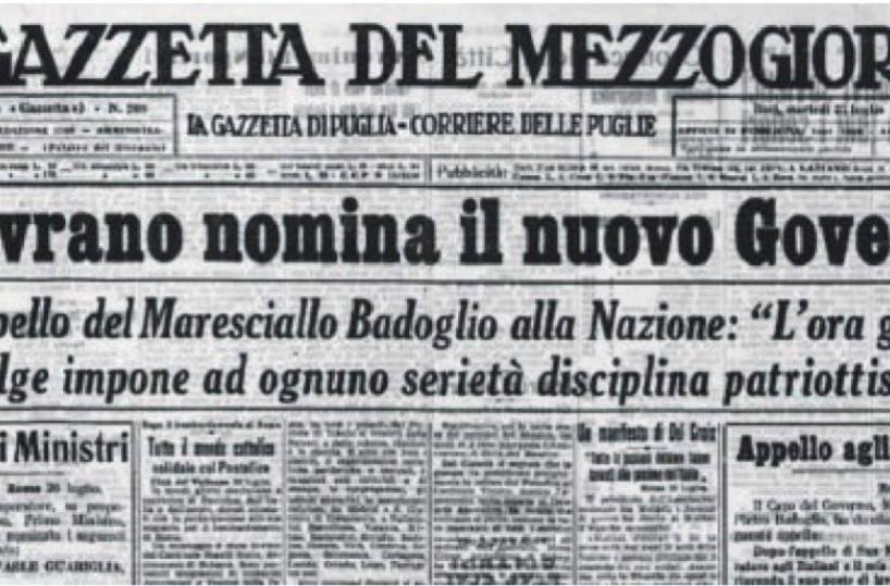 Mussolini arrestato, governano i militari