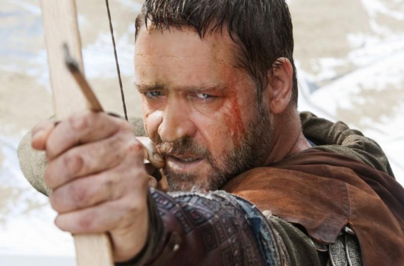 «Robin Hood» di Ridley Scott col valoroso Russell Crowe contro lo sceriffo di Nottingham