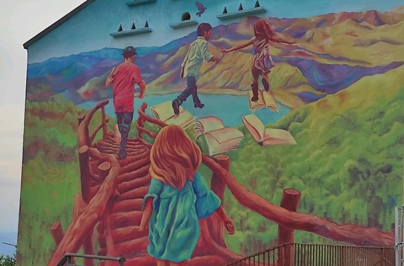Carlantino: un grande murales nel Parco della pace