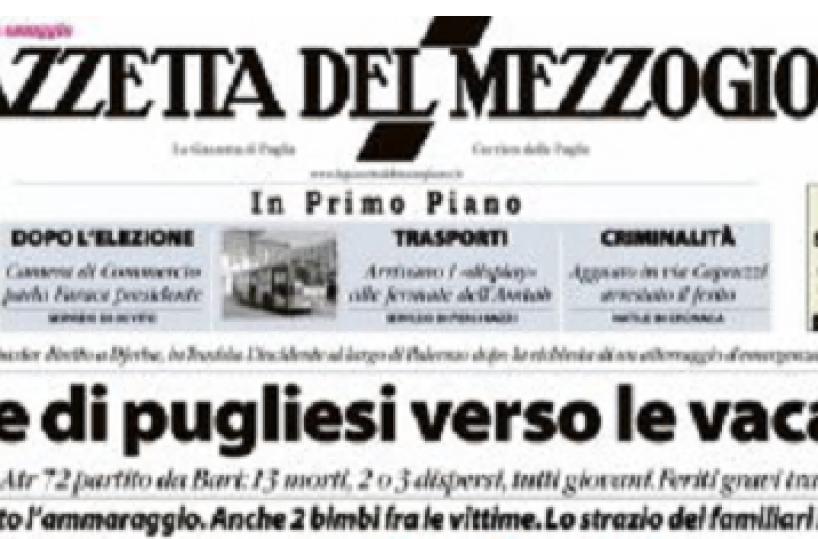 Strage di pugliesi nei cieli di Capo Gallo nell'estate del 2005