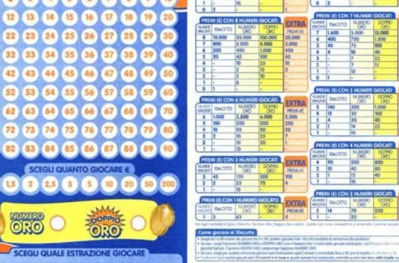 «Dieci e Lotto», doppietta in Puglia: vinti 40mila euro