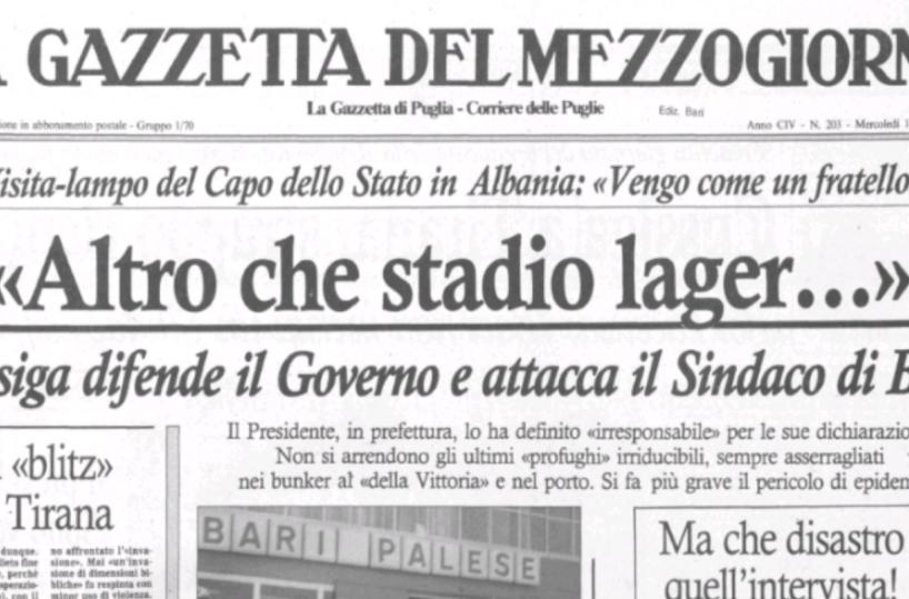 Bari, quell’ingiusta offesa a Dalfino