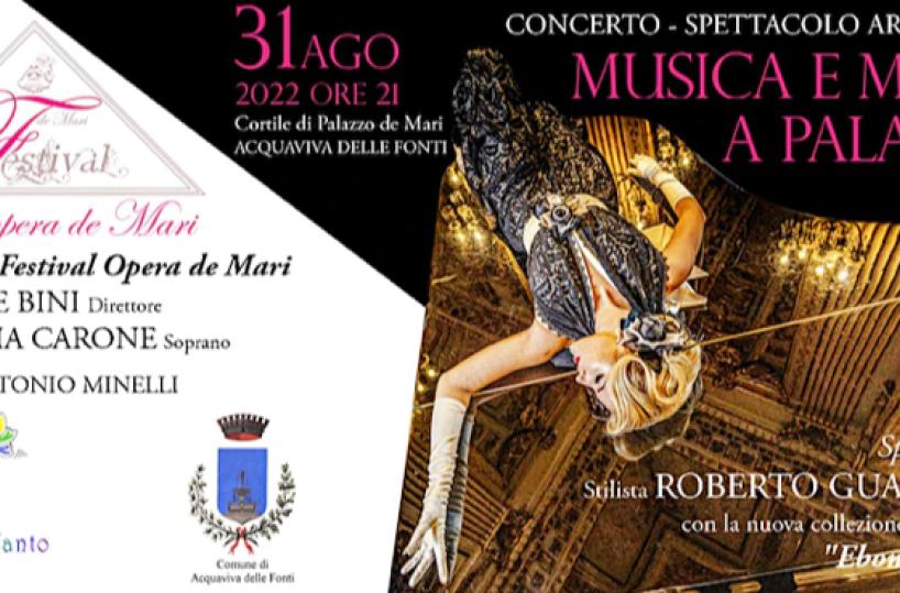 Acquaviva, in arrivo musica e moda a Palazzo De Mari