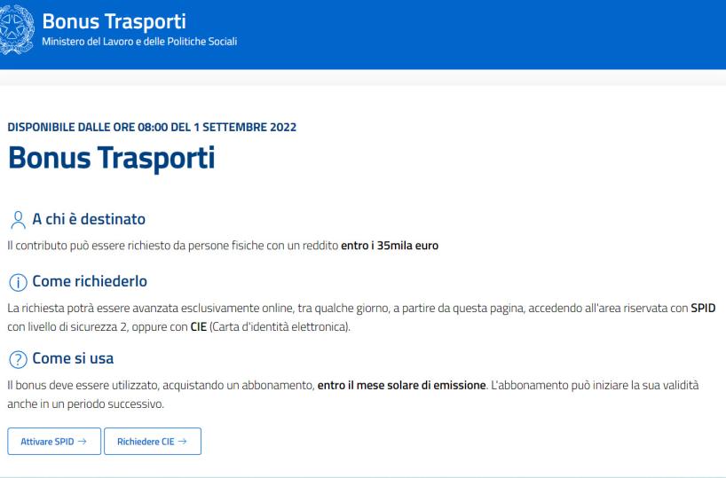 Fiorella bonus trasporti