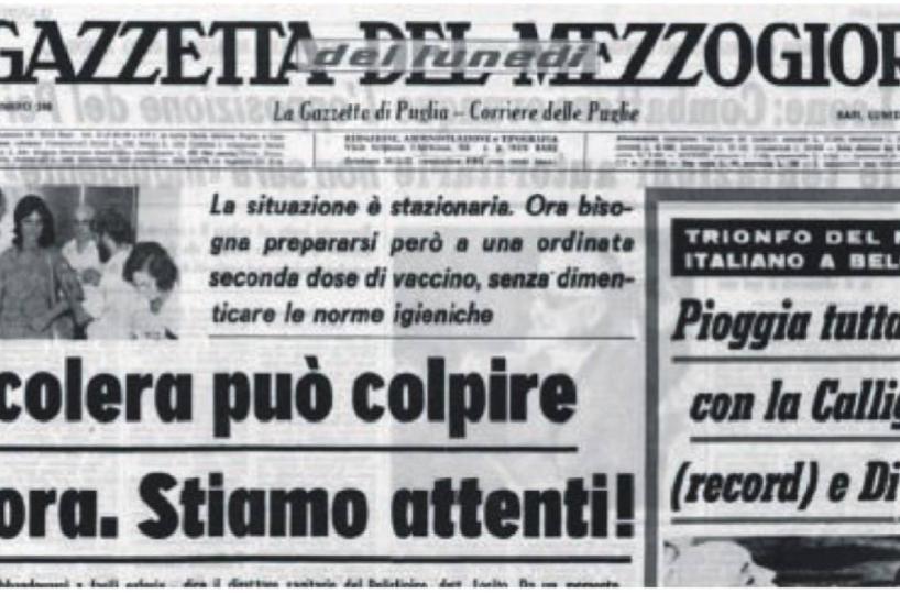 L’altra pandemia: il colera di 49 anni fa