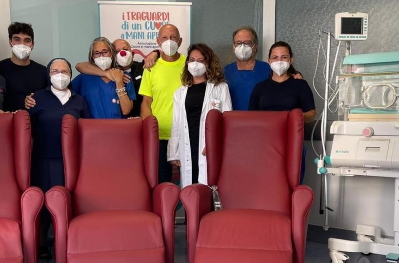 Il nido del «Fazzi» più «umanizzato» con tre poltrone per allattamento