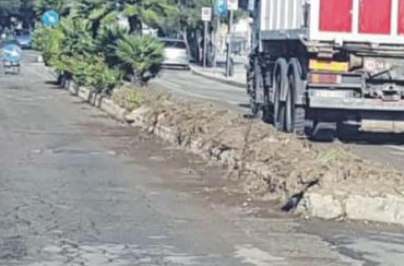 Barletta, addio allo «spartitraffico verde»