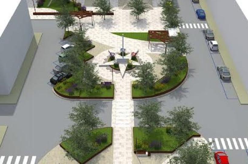 Rendering Nardo, piazza Umberto I