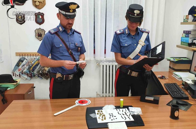 Trinitapoli, minore spaccia cocaina, hashish e marijuana alle «Case maledette»: pizzicato dai cc