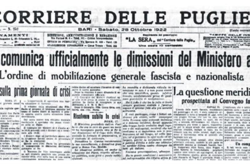 Le camicie nere verso la Capitale