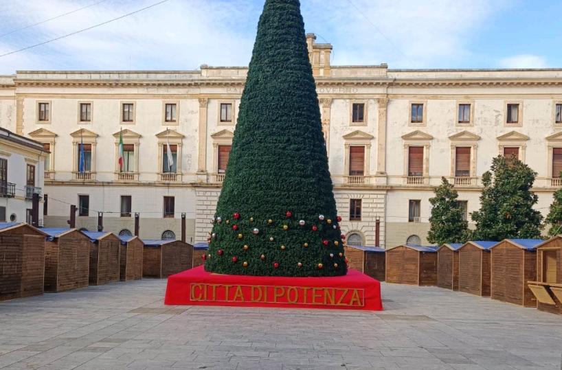 L'Albero di Natale in piazza Mario Pagano, Potenza 2022