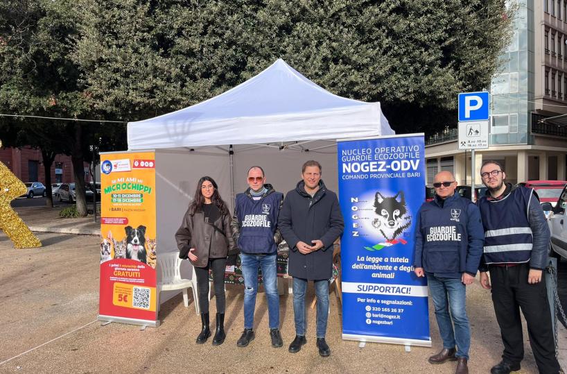 Bari, tutti in piazza: microchip gratuiti per gli amici a quattro zampe