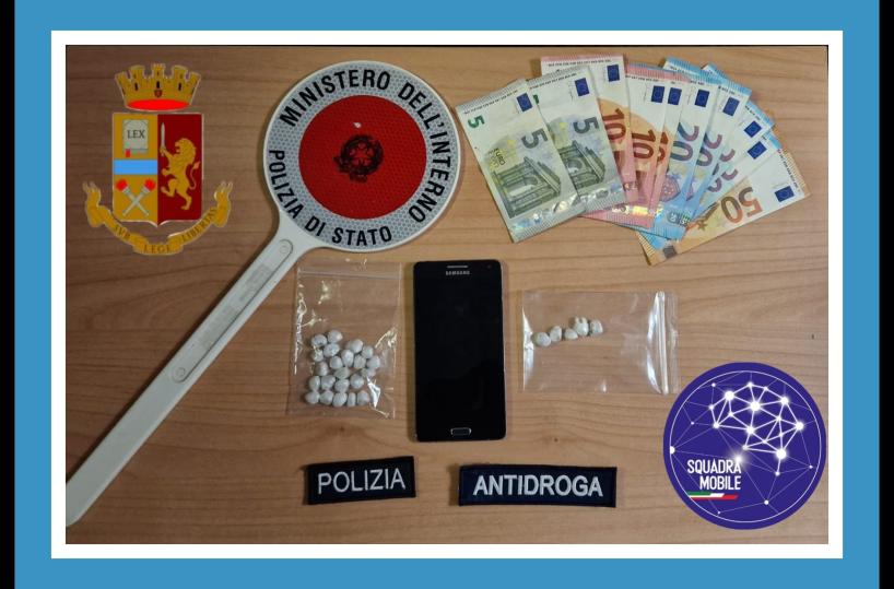 Potenza, polizia blocca giovane nigeriano con 27 involucri di eroina, in bocca e negli slip