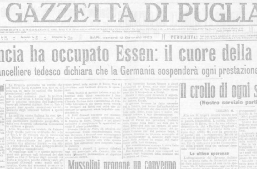 1923, la crisi della Ruhr