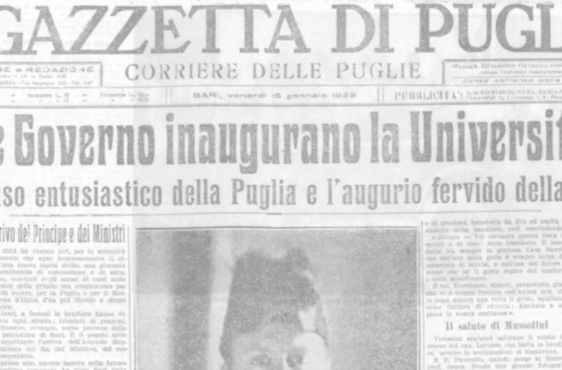 Il congresso del Partito socialista e la Regia Universit&agrave; di Bari