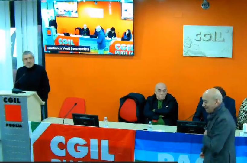 Cgil Puglia, assemblea contro l'autonomia differenziata, Emiliano: «Evitare segmentazione competenze»