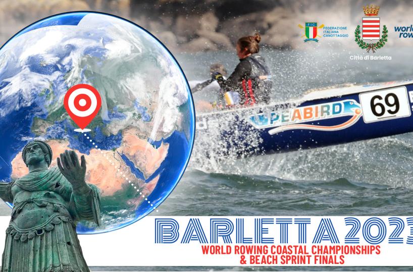 Canottaggio, a Barletta i campionati mondiali di Coastal Rowing e Beach Sprint