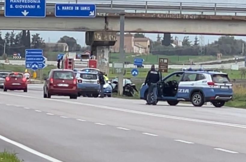 Foggia, auto fuori strada sulla Ss89: un morto 