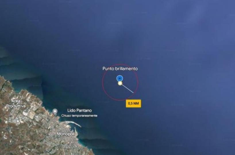 Porto di Monopoli, in mare spunta una bomba della Seconda Guerra Mondiale
