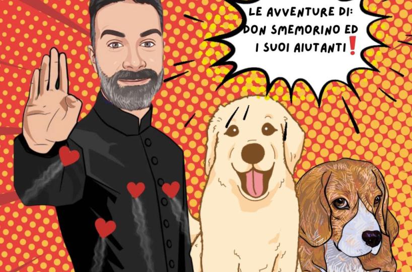 Brindisi, don Cosimo Schena diventa don Smemorino in un fumetto