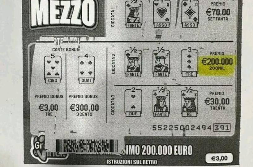 Ginosa, tabaccheria fortunata: 200mila euro al Gratta e Vinci e una quaterna al Lotto