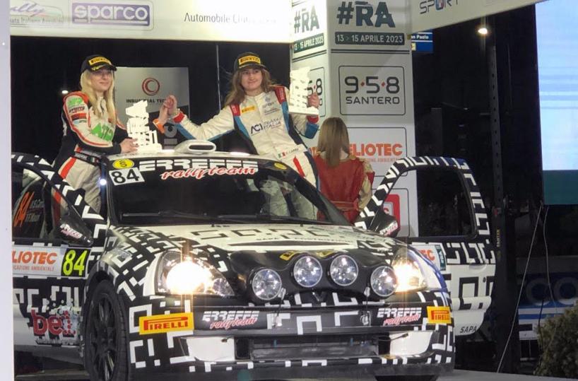 Rally del Piemonte: sugli scudi la driver salentina Sara Carra