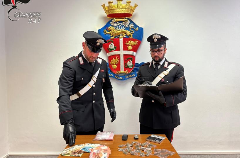 Barletta, 20enne incensurato scoperto a spacciare: arrestato