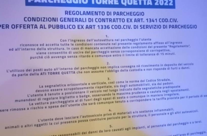 Torre Quetta, la rabbia di un disabile: «Ho dovuto pagare il parcheggio. Ma non erano gratuiti?i»