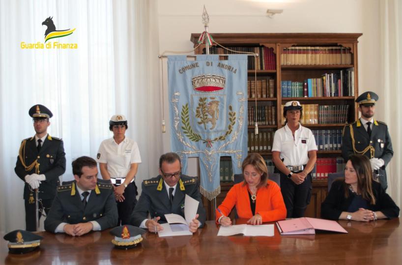Andria, Comune e Guardia di finanza firmano un «patto» anticorruzione