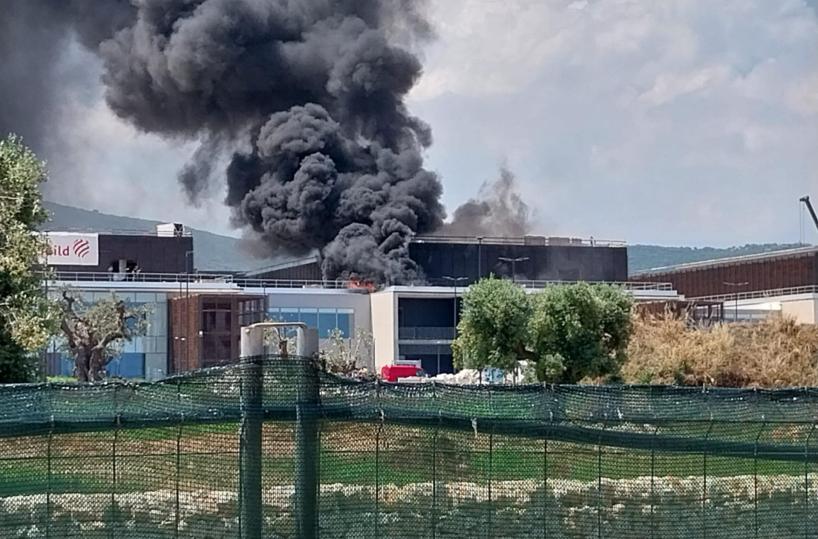 Ospedale Monopoli-Fasano, principio di incendio nel cantiere. Amati: «Non possiamo permetterci altri ritardi»