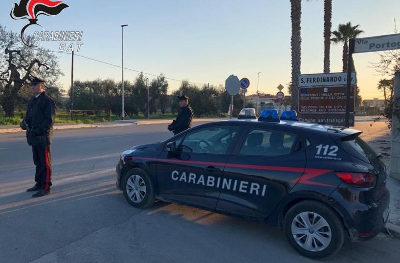 San Ferdinando di Puglia, arrestato 38enne: avrebbe rapinato un negozio e un distributore h24