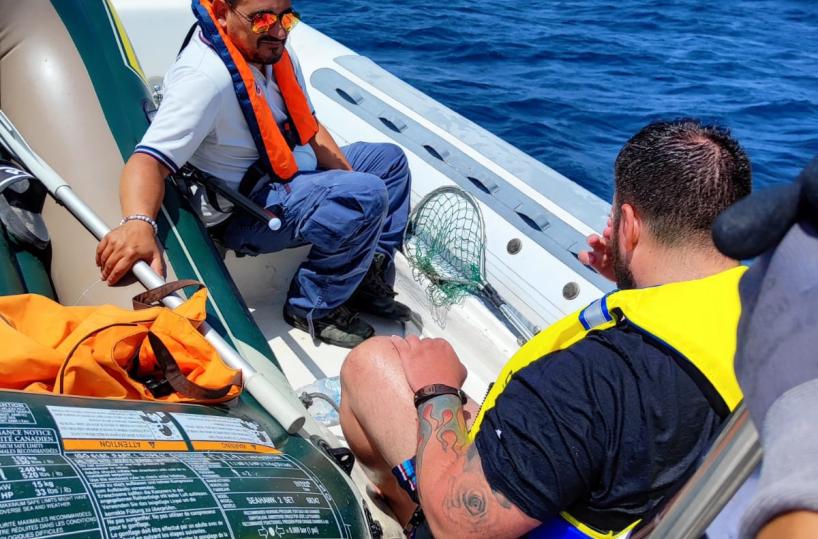 Si allontana con un gommone a remi da Punta Pizzo e non riesce a tornare a riva: salvato dalla Guardia Costiera