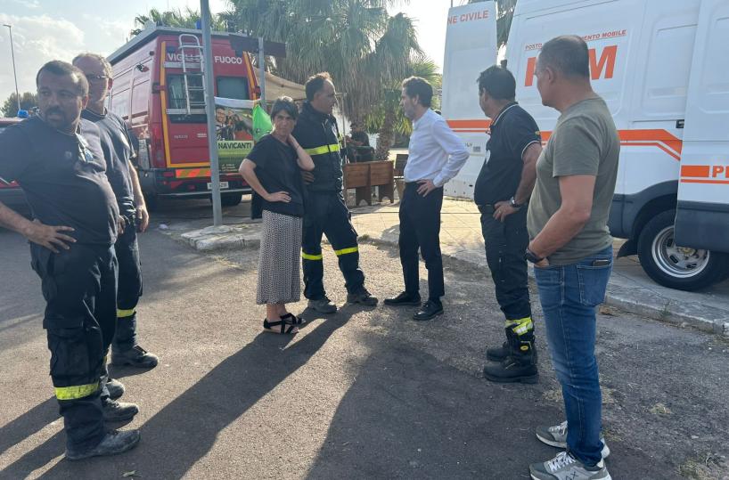 Incendi a San Cataldo: la giunta delibera il riconoscimento dello stato di emergenza