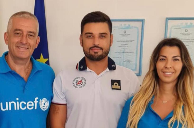 Claudia Conte in missione nell’hotspot di Lampedusa con l’UNICEF