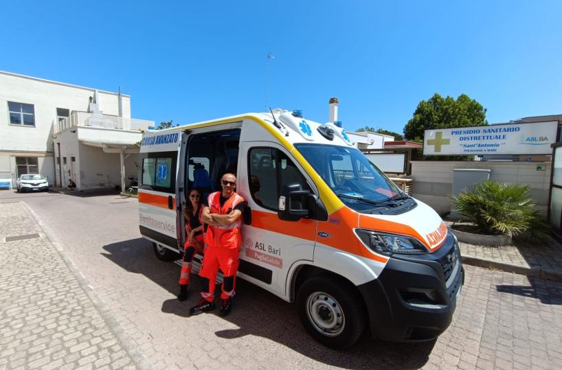 Estate sicura: da oggi nel Barese più ambulanze in servizio nelle zone turistiche