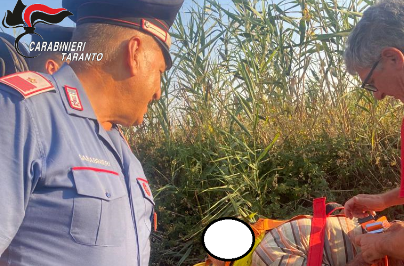 Si perde nelle campagne dove stava raccogliendo la verdura, anziano del Tarantino salvato dai carabinieri