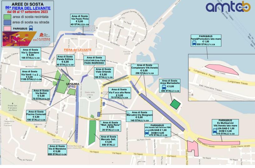 Bari si prepara alla Fiera del Levante: tutto il piano traffico, bus e parcheggi