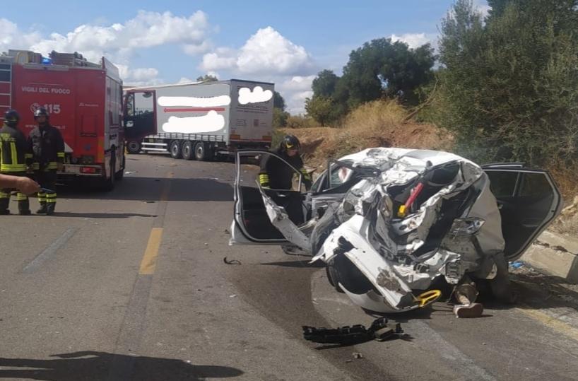 SS16, incidente mortale tra Brindisi e Bari in direzione Nord, all'altezza di Torre Spaccata