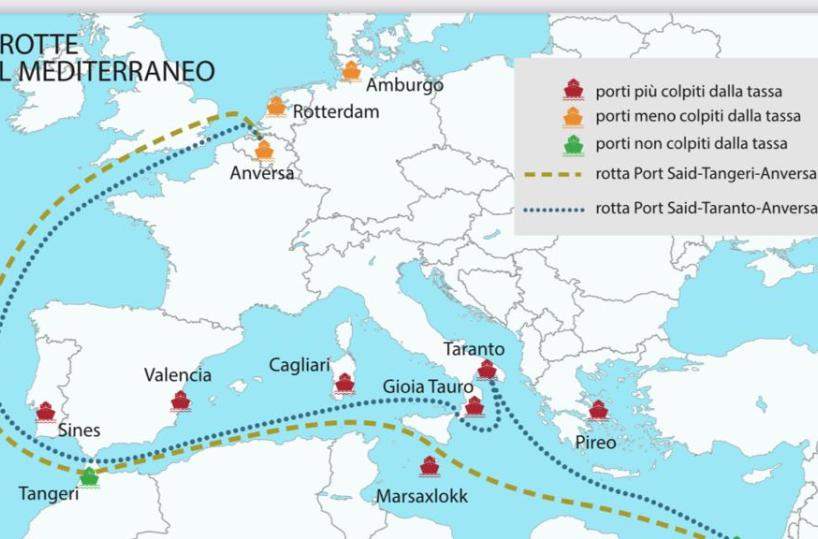 Cos&igrave; l&rsquo;eurotassa sulle grandi navi &laquo;affossa&raquo; i porti del Mezzogiorno