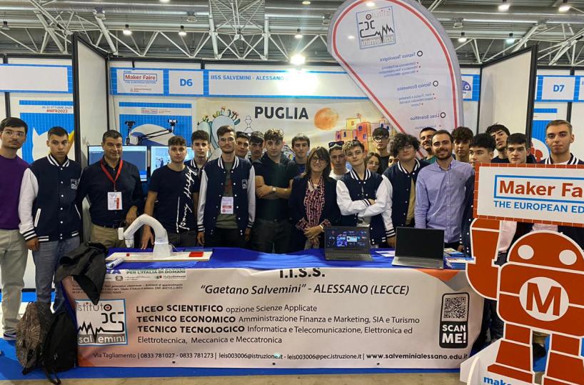 Da Alessano al «Maker faire Rome 2023» l'innovazione tecnologica degli studenti del «Salvemini» 